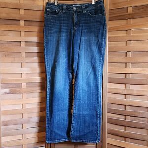 Lee Women's Slender Secret Denim Jeans Size 14 Cotton Spandex